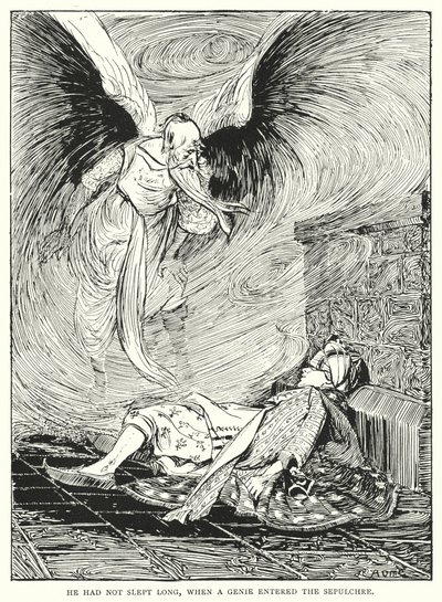 He had not slept long, when a genie entered the sepulchre by Arthur David McCormick