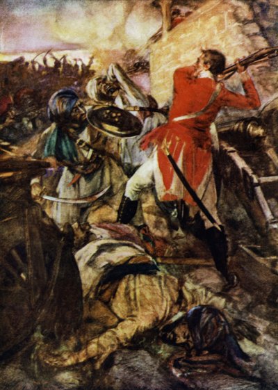 Lieutenant Pattinson Recaptures the Gun by Arthur David McCormick