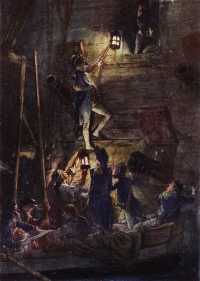 Nelson going on board the Theseus to have his arm amputated by Arthur David McCormick
