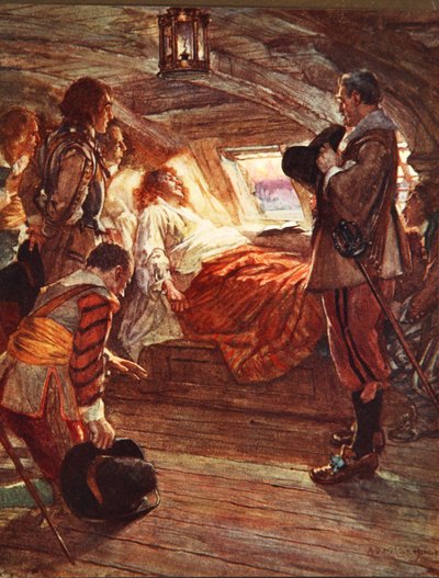 The Death of Admiral Blake (1599-1657) illustration from 