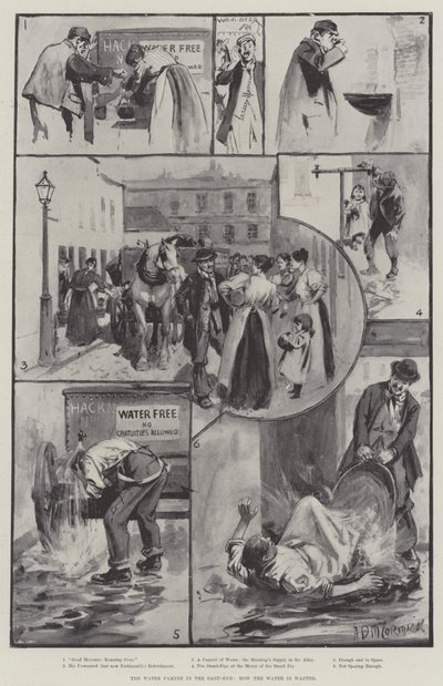The Water Famine in the East-End, how the Water is wasted by Arthur David McCormick