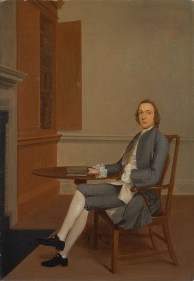An Unknown Man Seated at a Table by Arthur Devis