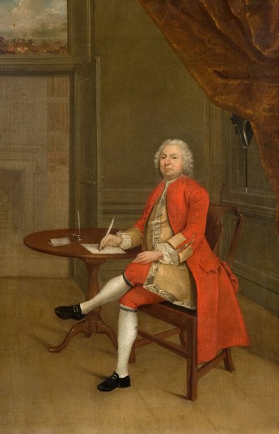 Portrait Of A Man In Red, 1785 by Arthur Devis