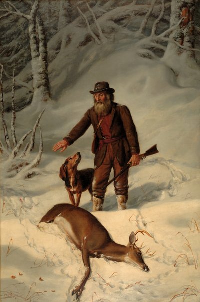 Captain Parker, Still Hunting in the Snow, 1881 by Arthur Fitzwilliam Tait