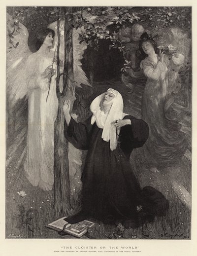 The Cloister or the World by Arthur Hacker