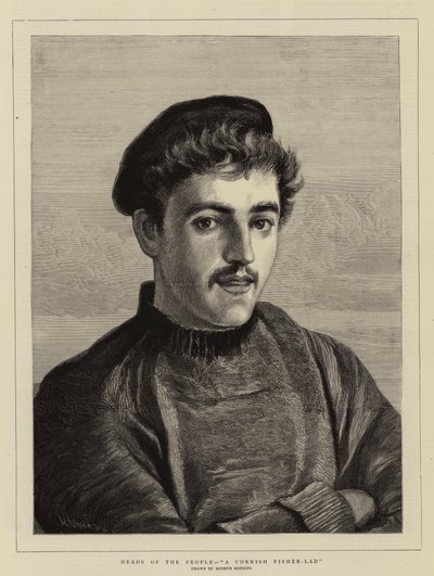 Heads of the People, A Cornish Fisher-Lad by Arthur Hopkins