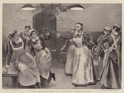New Year Festivities at a Hospital, Nurses off Duty by Arthur Hopkins