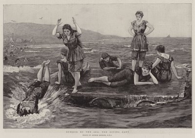 Summer by the Sea, the Diving Raft by Arthur Hopkins