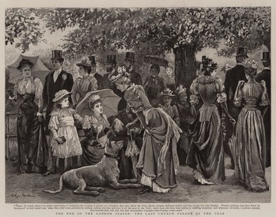 The End of the London Season, the Last Church Parade of the Year by Arthur Hopkins