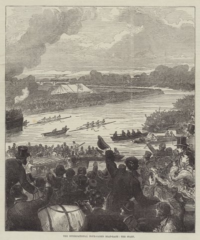 The International Four-Oared Boat-Race, the Start by Arthur Hopkins