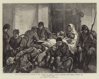 The Russo-Turkish War, Opening of the Campaign in Europe, Families Migrating from Ibraila, Waiting for the Midnight Train by Arthur Hopkins