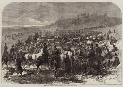 The War, captured French Horses after the Battle of Sedan by Arthur Hopkins