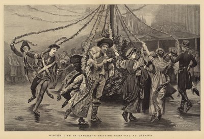 Winter Life in Canada, a Skating Carnival at Ottawa by Arthur Hopkins