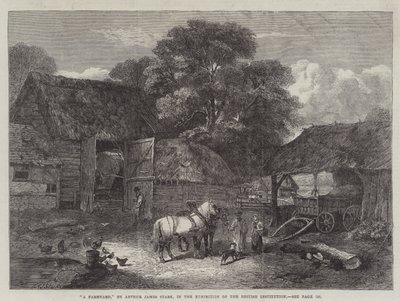 A Farmyard by Arthur J. Stark
