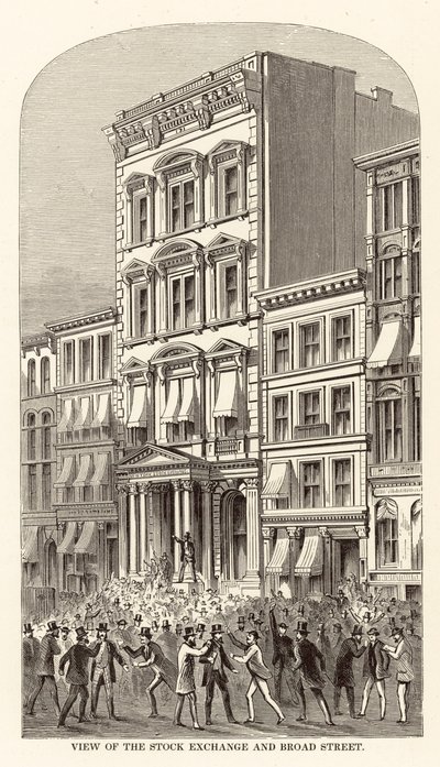 View of the Stock Exchange and Broad Street by Arthur Lumley