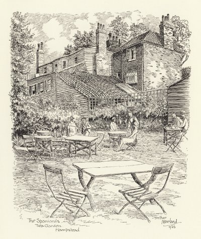 The Spaniards Tea Garden, Hampstead by Arthur Moreland