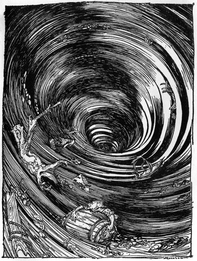 A Descent into the Maelstrom by Edgar Allan Poe by Arthur Rackham
