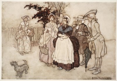 "All Stood Amazed.", from Rip Van Winkle by Washington Irving, pub. 1910 by Arthur Rackham