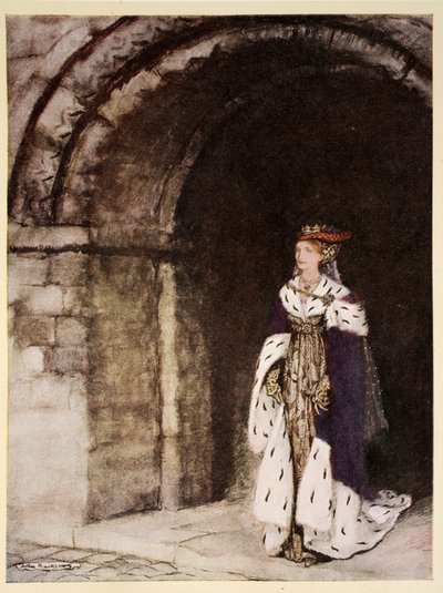 How Dame Lionesse Came Forth Arrayed Like a Princess, Illustration from 