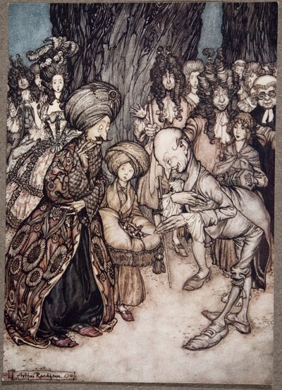 My Lord Duke, said the physician elatedly, I have the honour to inform your excellency that your grace is in love.., from Peter Pan in Kensington Gardens by J M Barrie by Arthur Rackham
