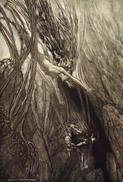 Seize the despoiler! Rescue the Gold! Help Us! Help Us! Woe! Woe!, illustration from 