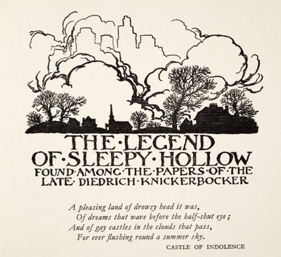 The Legend of Sleepy Hollow, from The Legend of Sleepy Hollow by Washington Irving, pub. 1928 by Arthur Rackham