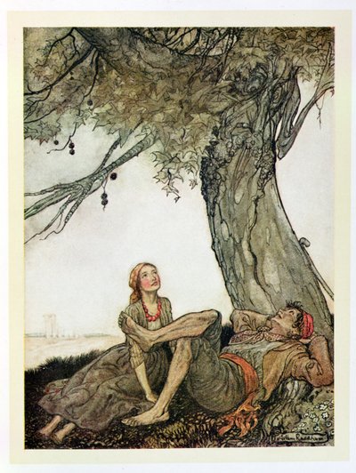 The Travellers and the Plane Tree, illustration from 