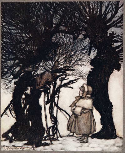 They warned her, from Peter Pan in Kensington Gardens by J.M. Barrie, pub. 1906 by Arthur Rackham