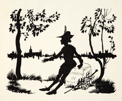 Turn again Whittingon, Thrice Lord Mayor of London, from The Arthur Rackham Fairy Book by Arthur Rackham