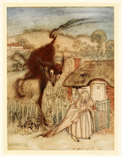 Well! She Chuckled, I am in Luck!, from English Fairy Tales by Arthur Rackham