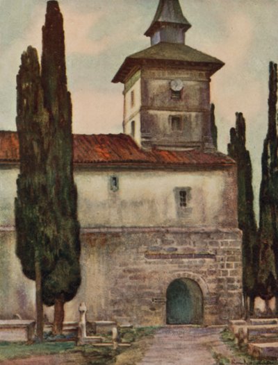 Church at Itxassou by Arthur Romilly Fedden