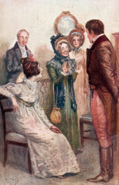 Illustration for Emma by Jane Austen by Arthur Wallis Mills