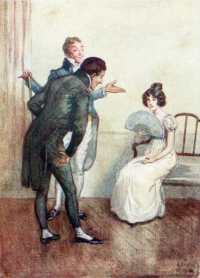 Illustration for Northanger Abbey by Jane Austen by Arthur Wallis Mills
