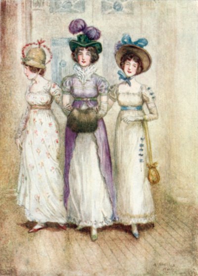 Illustration for Northanger Abbey by Jane Austen by Arthur Wallis Mills