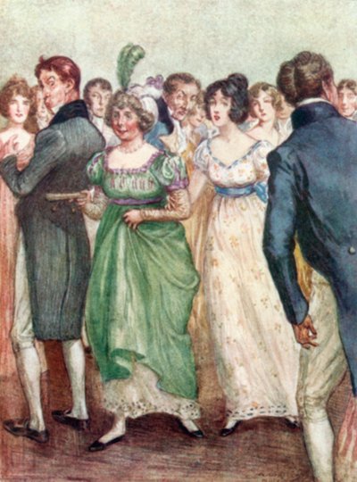Illustration for Northanger Abbey by Jane Austen by Arthur Wallis Mills