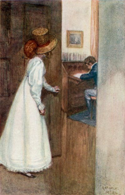 Illustration for Northanger Abbey by Jane Austen by Arthur Wallis Mills