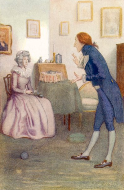 Illustration for Pride and Prejudice by Jane Austen by Arthur Wallis Mills