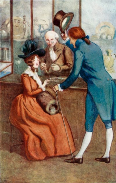 Illustration for Sense and Sensibility by Jane Austen by Arthur Wallis Mills