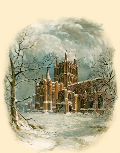 Hereford Cathedral, North West by Arthur Wilde Parsons