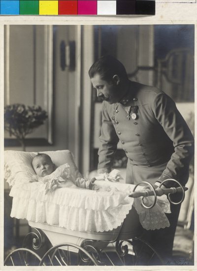 Archduke Franz Ferdinand with His Son Maximilian by Artist Unknown