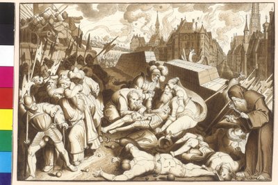 At the First Turkish Siege, Commandant Count Niklas Salmon During Kaerntnertor (Carinthian Gate) Deadly Stricken by Artist Unknown
