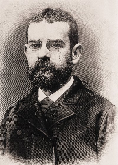 Leopoldo Alas y Urena, Also Called Clarin (1852-1901). Spanish Writer. Engraving by Artist Unknown