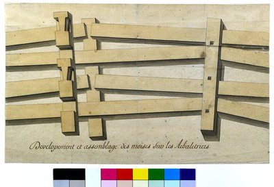 Development and assembly of the mounts on trusses by Artist Unknown