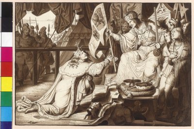 Emperor Rudolf enfeoffing King Ottokar with Bohemia and Moravia by Artist Unknown