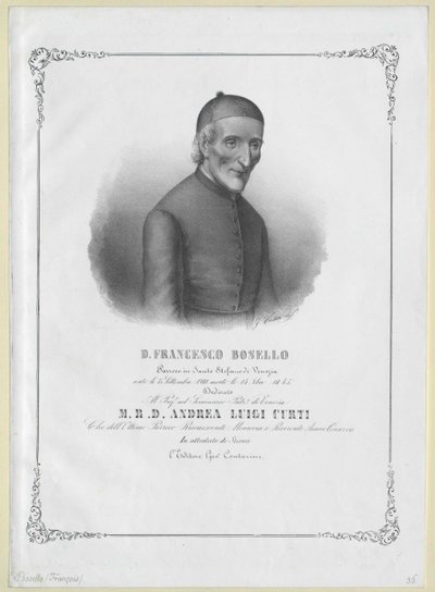 Francesco Bosello (print) by Artist Unknown