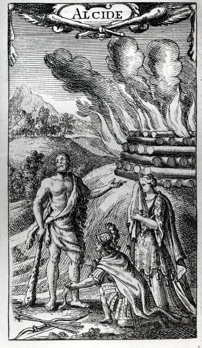Frontispiece of "ALCIDE or The Triumph of Hercules" by Artist Unknown