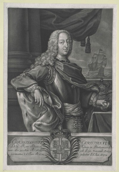 King Christian VI of Denmark by Artist Unknown