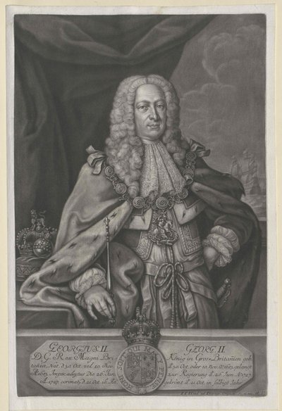 King of England Elector of Hanover George II by Artist Unknown