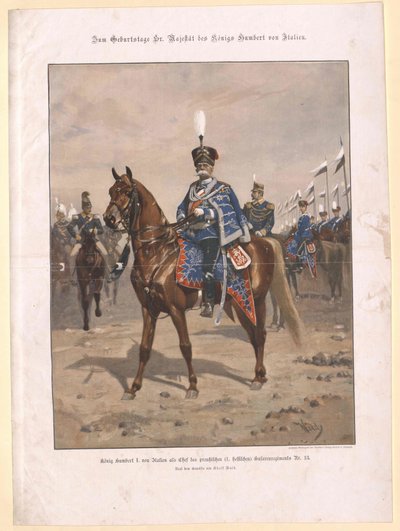 King Humbert I of Italy by Artist Unknown