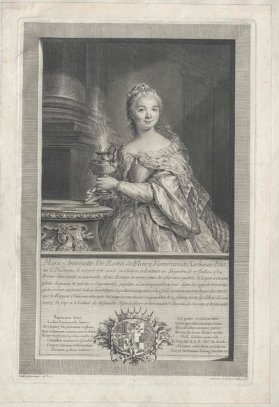 Marie Diane Antoinette de Rosset de Rocozel de Fleury by Artist Unknown